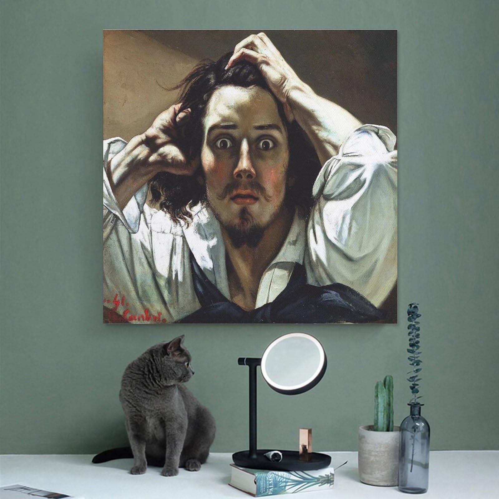 Gustave Courbet、【オルナンの紙工場】、希少な額装用画集より Gustave Courbet、【オルナンの紙工場】、希少な額装用画集より